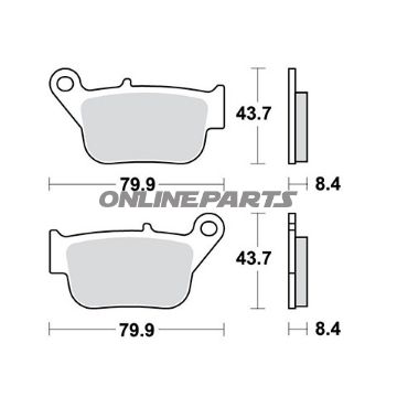Trw Brake Pads Sintered Scooteroder 7322878