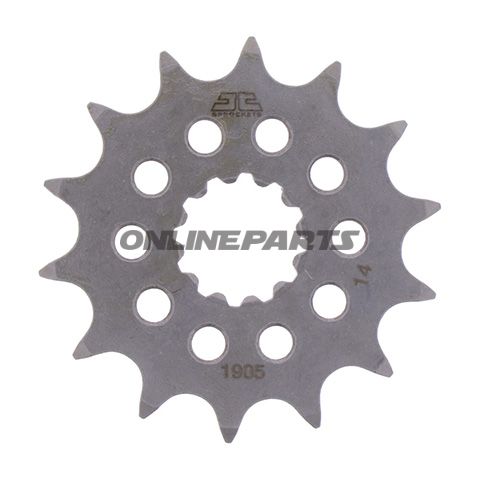 Front Sprocket Racing 14 Tooth Pitch 428Narrow Spline Inner Diameter 17/20