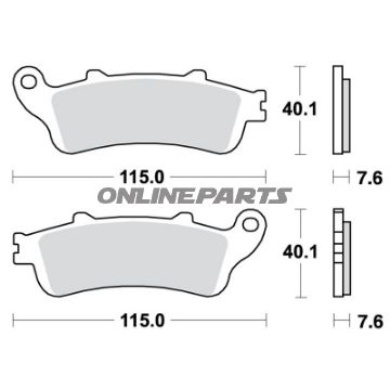 Brake Pads Sintered Front Trw