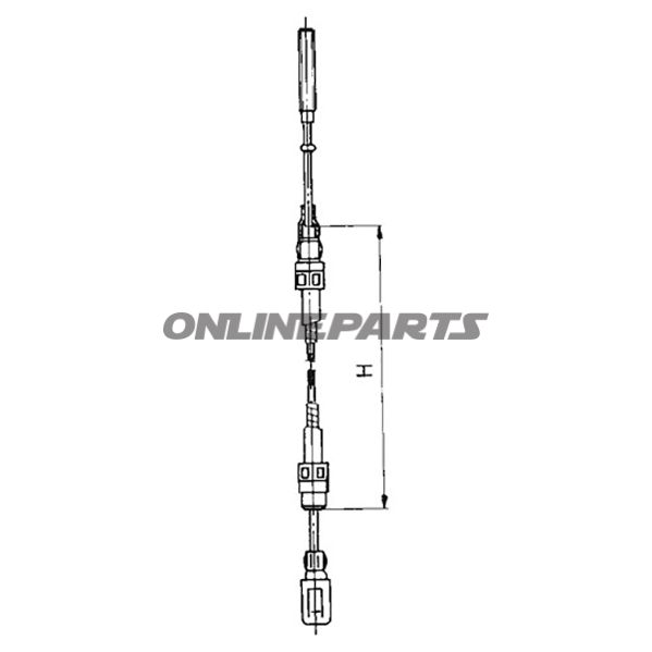 Brake Cable Alko 920/1145Alte Ausführung