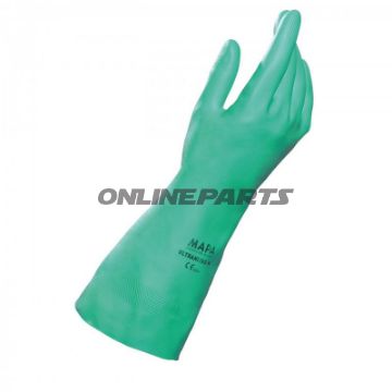 Mapa Nitrile Work Glove Greenvelour Lined - Size 9