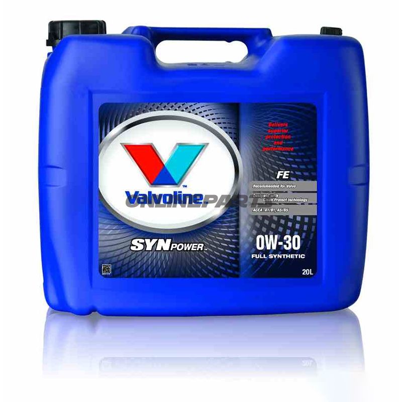 Engine Oil 0W30 Fe 20L Valsynpower Incl Drain Tap