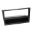 Radioblende 1-Din Blackmit Fach