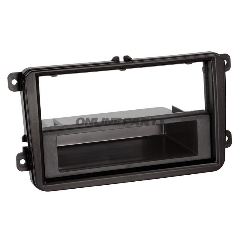 Radioblende 2-Din Blackmit Fach