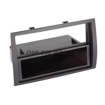 Radioblende 2-Din Blackmit Fach