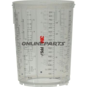 Pps Becher Mit Ring 0.85Lm Aufbew Verschluss 3M