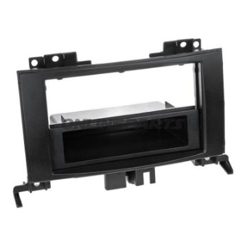 Radioblende 2-Din Blackmit Fach