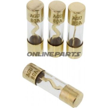 Glass Fuse Kit 80Aagu Cont: 4 Stueck