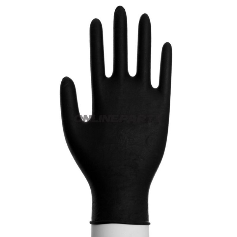Work Gloves Einmblack Nitril Inh100 Gr.S