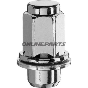 Wheel Nut M12x1.5 Fb 21Silver Pkg 10 Pcs