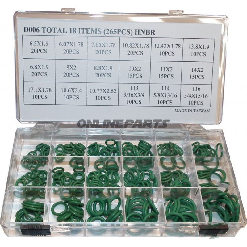 O Ring Kit Content 265Stck
