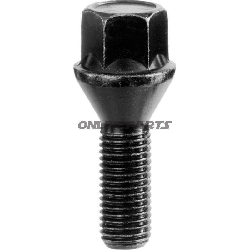 Wheel Nut M14x1.5X28 Ke17black Pkg 10 Pcs