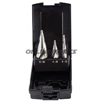 Stufenbohrer Kit 3Tlgspiralgenutet