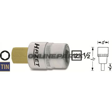Innensechskant-Stecknuss 1/2 Zoll 17 Mmlength 60Mm