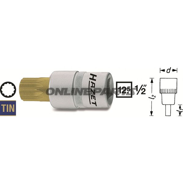 Insert Vielzahn 1/2 M6length 52Mm