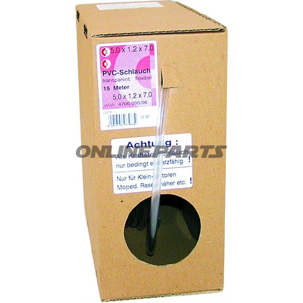 Clear Fuel Hose 4Mm 15M Packalt No 4671780