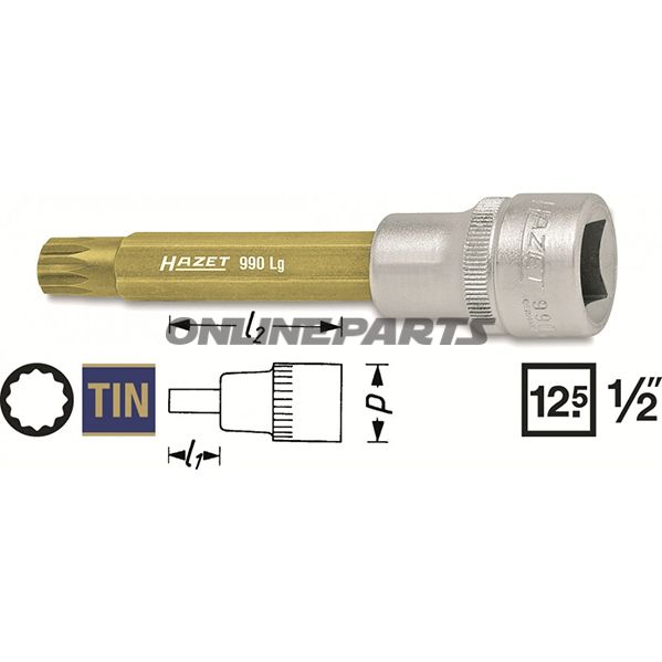 Insert Vielzahn 1/2 M10length 100Mm