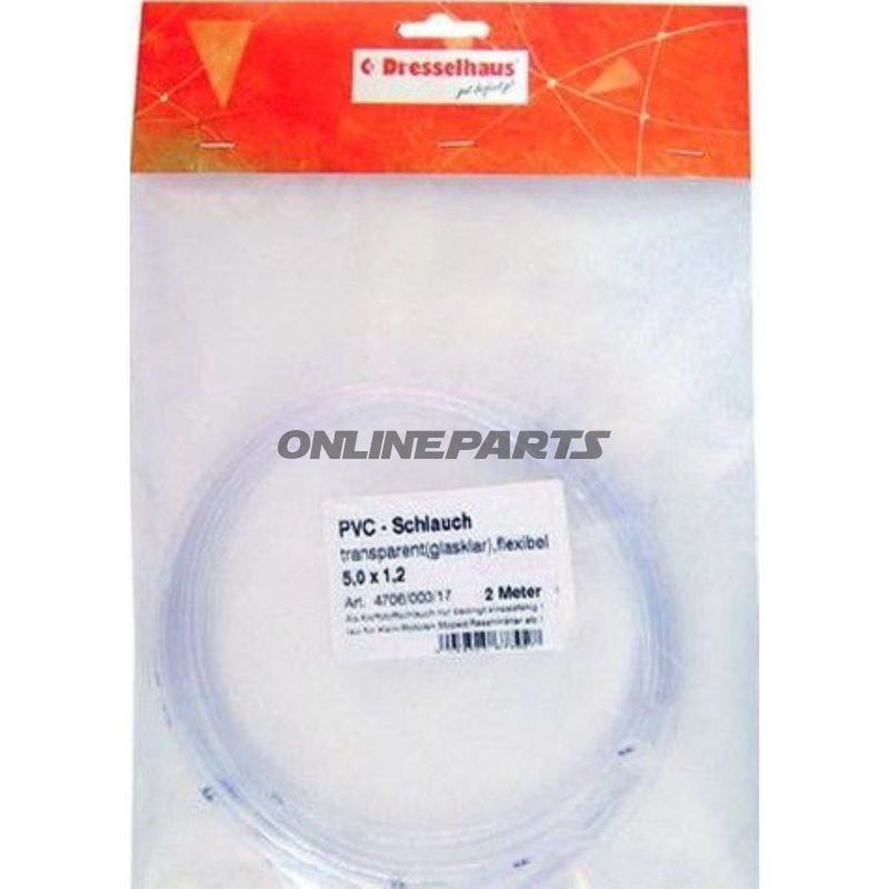 Clear Fuel Hose 4Mmpack Contains 2 Metres