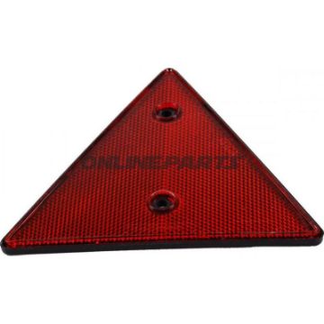 Triangular Reflector Redblack Plastic Frame