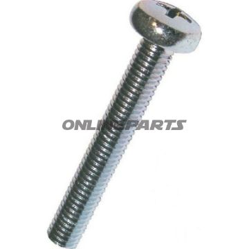 Screw Pan-Head M5x10 Din7985 Plated Steelphillips Pack 100 Pieces