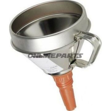 Tin Funnel With Brass Filter & Removable Spout160mm