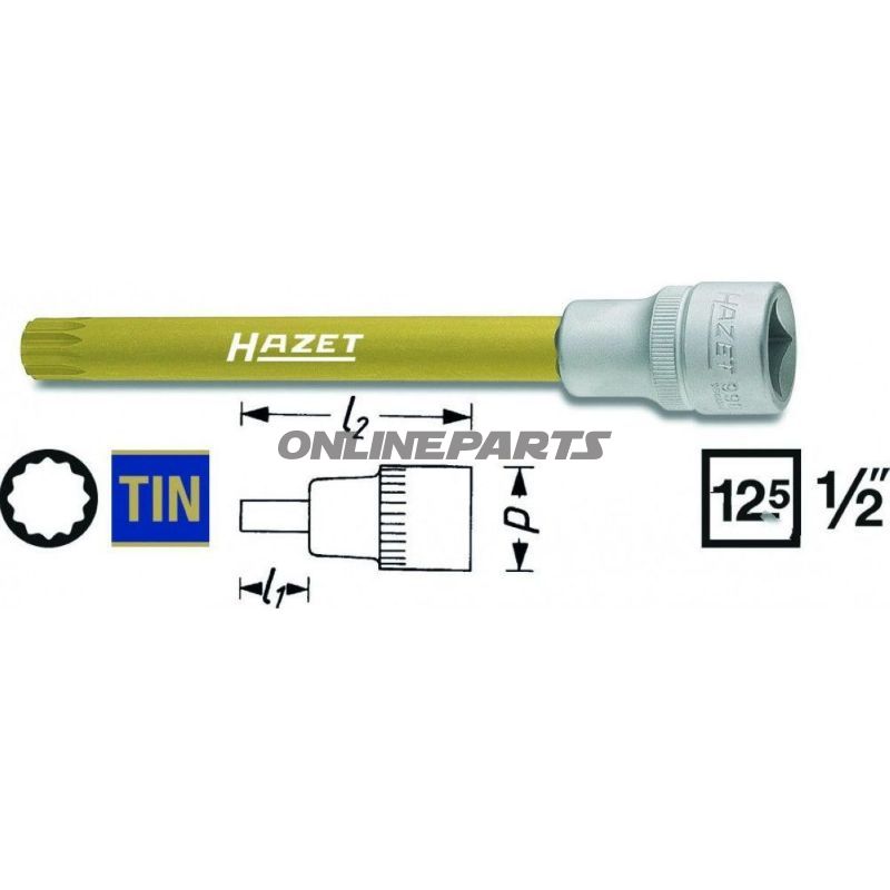 Insert Vielzahn 1/2 M10length 120Mm
