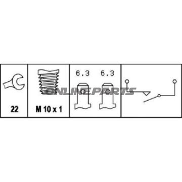 Brake Light Switch Mqid 1450443