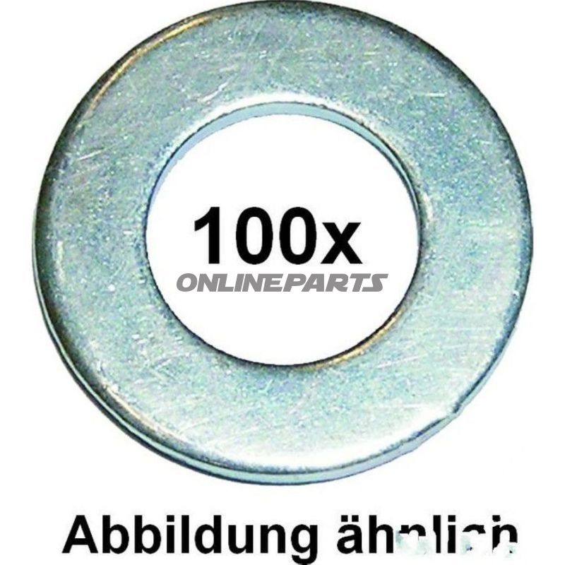 Washer M8 Din125 Plated Steelpack 100 Pieces