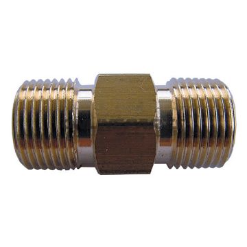 Male Double Threaded Nipple1/4-3/8