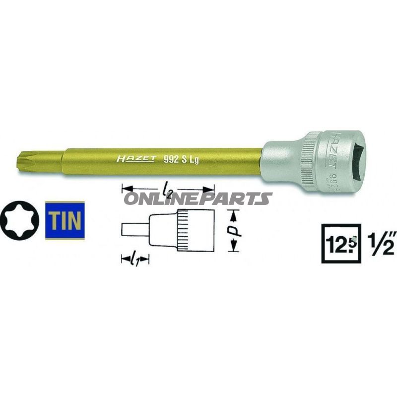Insert Torx 1/2 T55length 102Mm