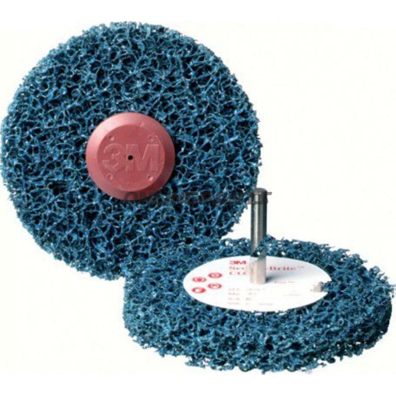 Cleaning Discs 150X13x8mm 3Mm Schaft Gp Blue Soft