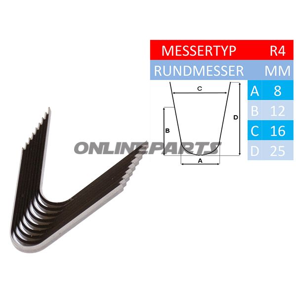 Profile Knife R 420 Stück