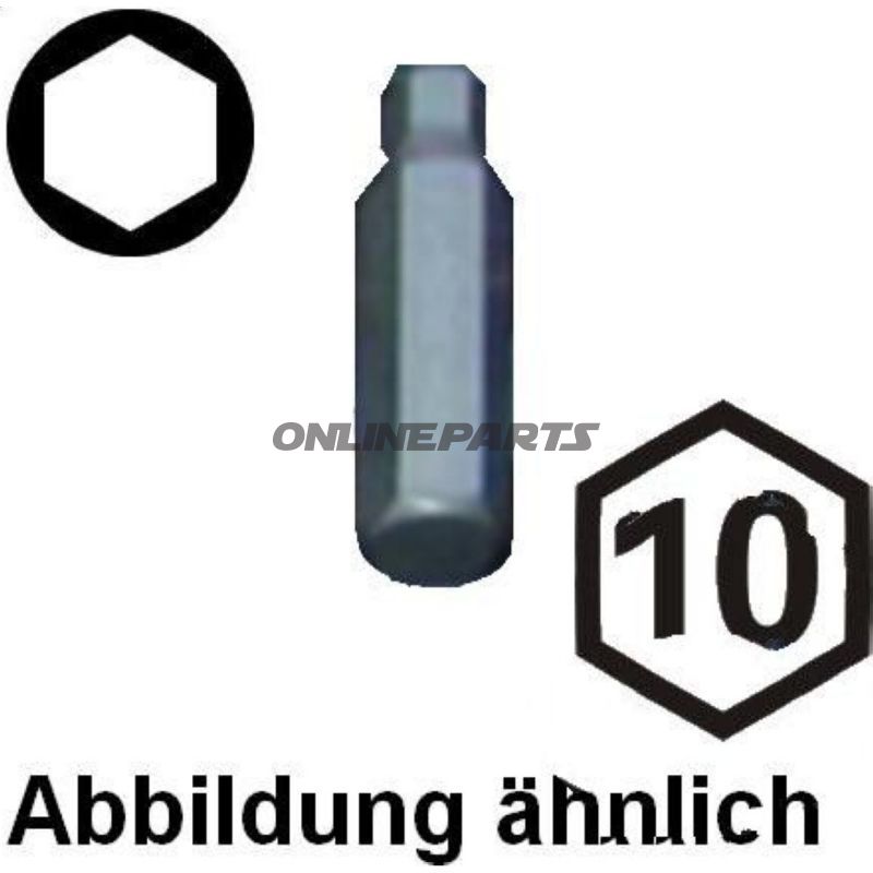 Bit Innensechskant 6.1Mm Antriebuebermass Bit Length 40Mm