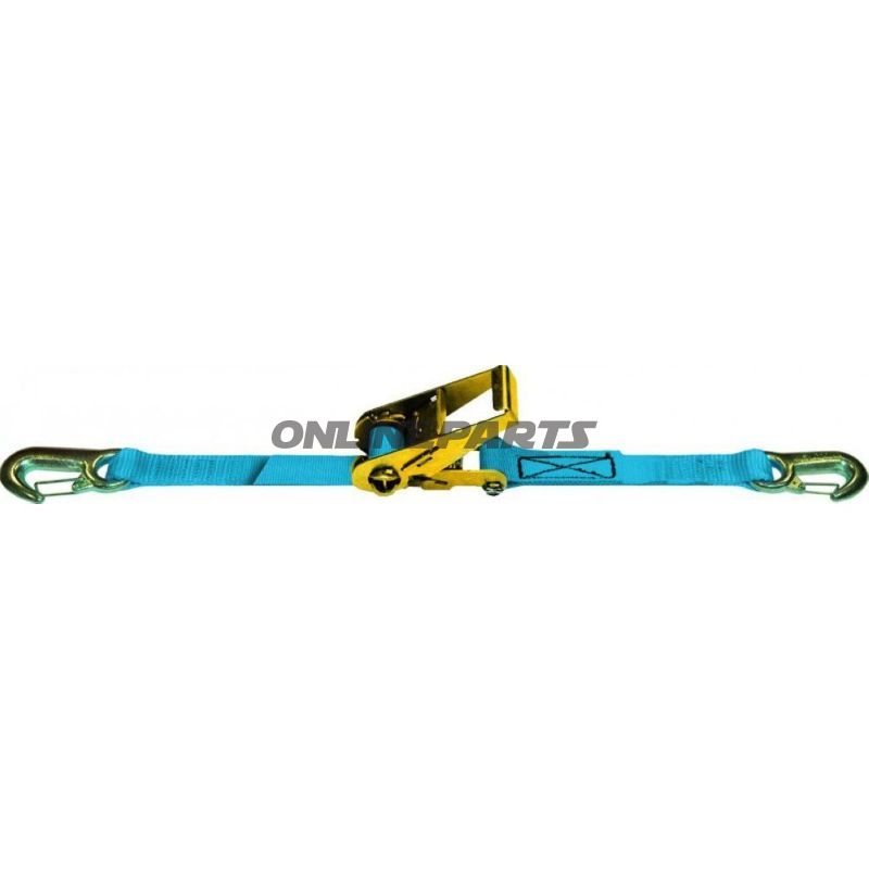 Lashing Strip/Ratchet 0.2+3.2Mm.Karabinerhaken Blue