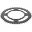 Zbk Rear Sprocket 45Tooth Pitch 520 Blackinner Diameter 125 Bolt Spacing 145
