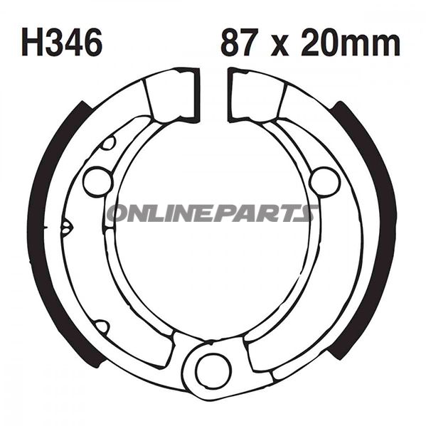 Brake Shoes Inc Springs Ebc Fa482tt