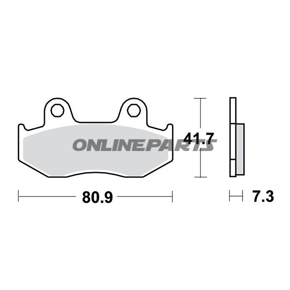 Brake Pad Sinter Si Trwaltn 7377005