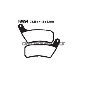 Brake Pads Std Ebc Fa654