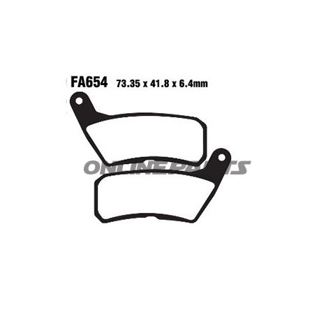 Brake Pads Std Ebc Fa654