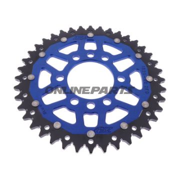 Kettenrad Dual 40Z Teilung 520 blau ZF Innendurchmesser 136 Lochkreis 156
