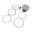 Kolbensatz 95.47 mm C Athena Offroad geschmiedet