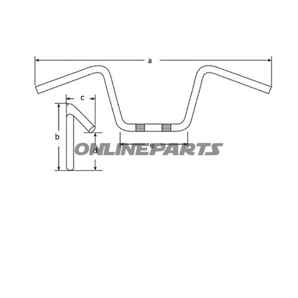 Lenker Stahl schwarz 22mm APEHANGER TRW