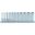 Stecknuss Satz 1/4 6 Kant 11TLG 50MM lang