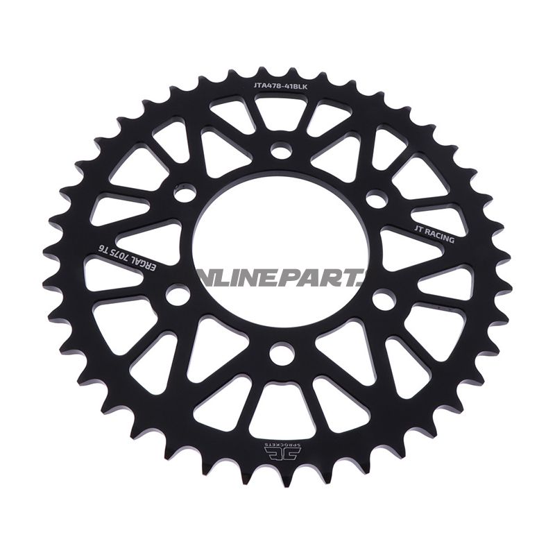 Alu-Kettenrad 41Z Teilung 520 schwarz JT Innendurchmesser 080 Lochkreis 104
