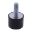 Gummi Metal PUFFER GEVINDSTANG M6X18