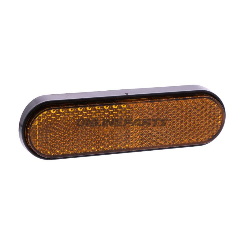 Gaffelreflektor JMP Oval bøjet orange