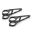 Lampeholder Daytona 39MM lang Aluminium sort