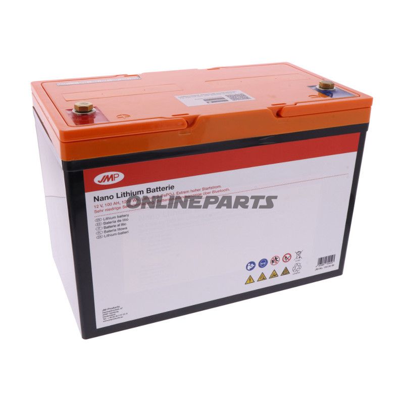 Forsyningsbatteri 12V 100AH JMP Lithium-Ionen med Bluetooth