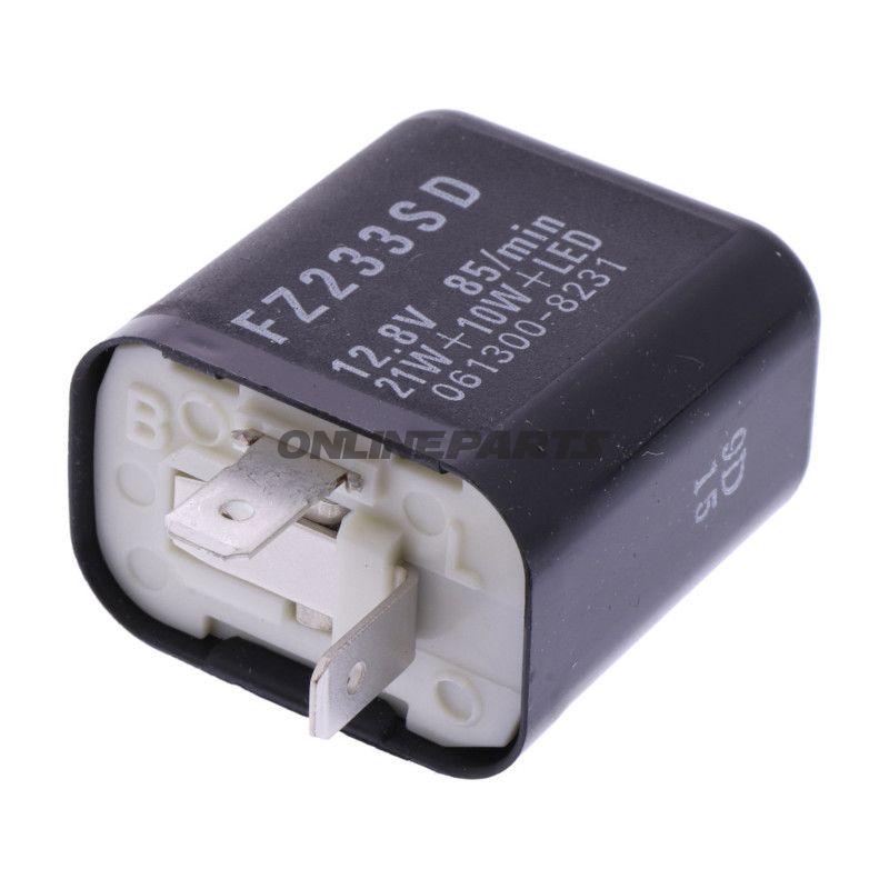 Blinkrelæ elektrisk Original reservedel 12,8V 2-polig LED