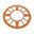 Aluminium Tandhjul 48Z tænder 520 orange JT indre diameter 110 hul cirkel 135